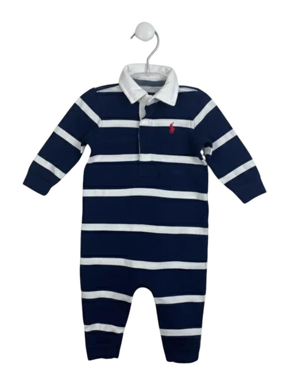 Ralph Lauren Striped Polo Jumpsuit size 6 Months